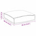 Pernă pentru șezut din paleți 2 pcs model frunze 40 x 40 x 8 cm - WALTI WALTI
