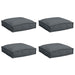 Pernă pentru șezut din paleți 4 pcs Antracit 40 x 40 x 8 cm - WALTI WALTI