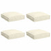 Pernă pentru șezut din paleți 4 pcs Crem 40 x 40 x 8 cm - WALTI WALTI
