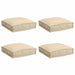 Pernă 4 pcs Bej 40 x 40 x 8 cm Material Oxford - WALTI WALTI