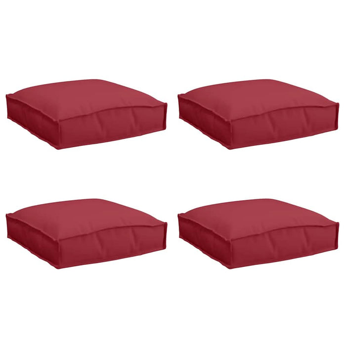 Pernă pentru șezut din paleți 4 pcs Roșu Vin 40 x 40 x 8 cm - WALTI WALTI