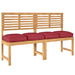 Pernă pentru șezut din paleți 4 pcs Roșu Vin 40 x 40 x 8 cm - WALTI WALTI