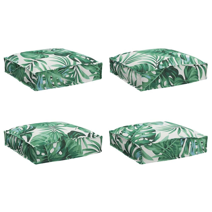 Pernă pentru șezut din paleți 4 pcs model frunze 40 x 40 x 8 cm - WALTI WALTI