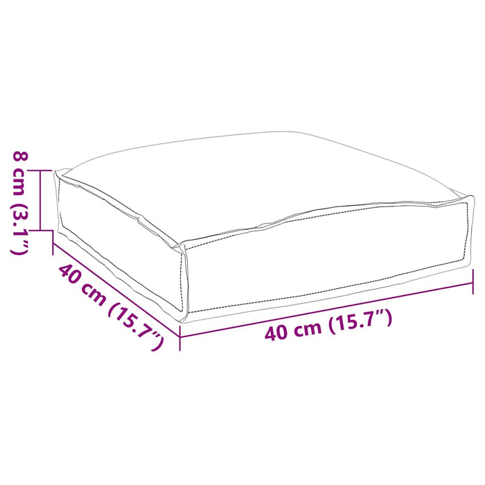 Pernă pentru șezut din paleți 6 pcs model frunze 40 x 40 x 8 cm - WALTI WALTI