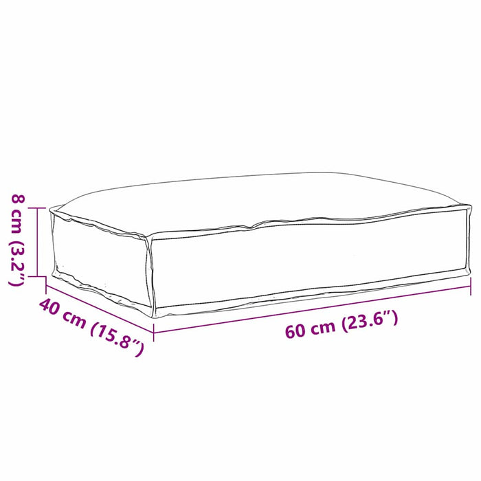 Pernă Antracit 60 x 40 x 8 cm Material Oxford - WALTI WALTI
