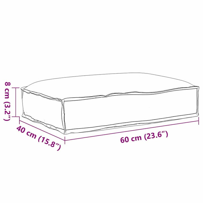 Pernă Gri 60 x 40 x 8 cm Material Oxford - WALTI WALTI