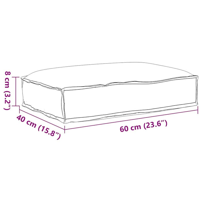 Pernă Material Oxford Crem 60 x 40 x 8 cm WALTI