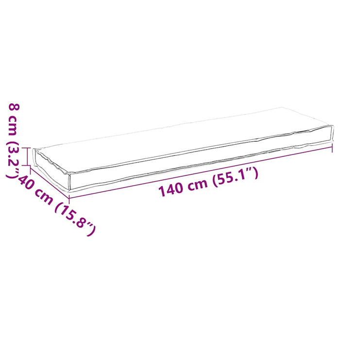Pernă Crem 140 x 40 x 8 cm Material Oxford - WALTI WALTI