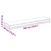 Perna pentru palet Antracit 180 x 40 x 8 cm Material Oxford - WALTI WALTI