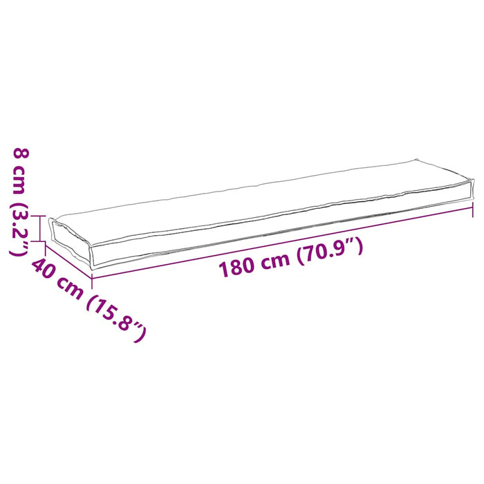 Perna pentru palet Crem 180 x 40 x 8 cm Material Oxford - WALTI WALTI