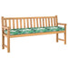Perna de palet pentru bancă cu model de frunze 180x40x8 cm din țesătură Oxford - WALTI WALTI