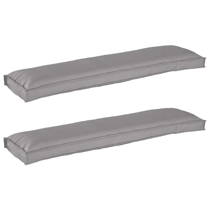 Perne pentru palate pentru bănci 2 buc Gri 150x40x8 cm țesătură Oxford - WALTI WALTI
