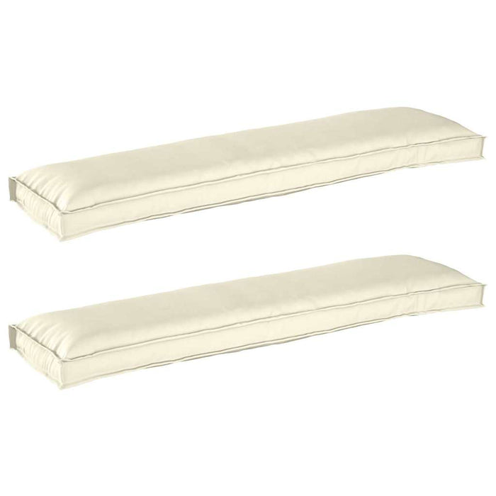 Perne pentru Palet pentru Bancă 2 buc Crem 150x40x8 cm Țesătură Oxford - WALTI WALTI