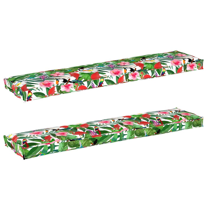 Perne pentru bancă 2 bucăți Tropice Junglă 180x40x8 cm Material Oxford - WALTI WALTI