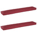 Set de perne pentru palet 2 pcs Roșu Vin 200 x 40 x 8 cm - WALTI WALTI
