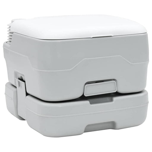 Toaletă portabilă, gri & alb, plastic, 10 L - WALTI WALTI