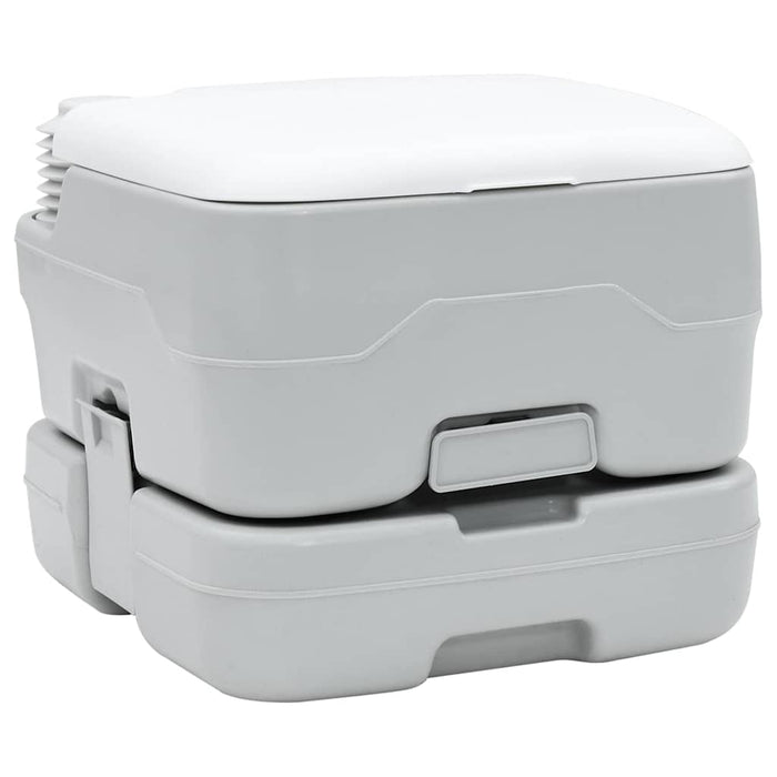 Toaletă portabilă, gri & alb, plastic, 10 L - WALTI WALTI