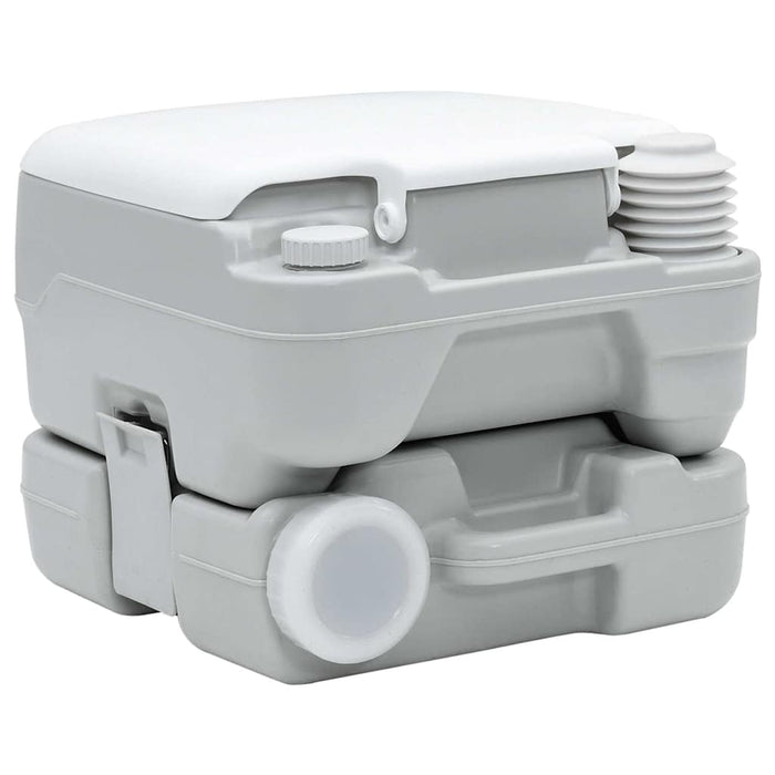 Toaletă portabilă, gri & alb, plastic, 10 L - WALTI WALTI