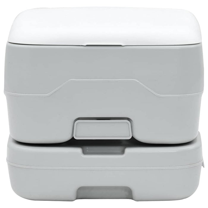 Toaletă portabilă, gri & alb, plastic, 10 L - WALTI WALTI