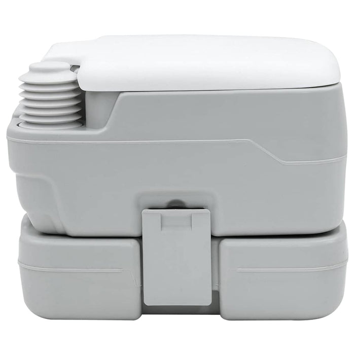 Toaletă portabilă, gri & alb, plastic, 10 L - WALTI WALTI