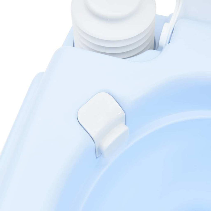 Toaletă portabilă, albastru & alb, plastic, 10 L - WALTI WALTI