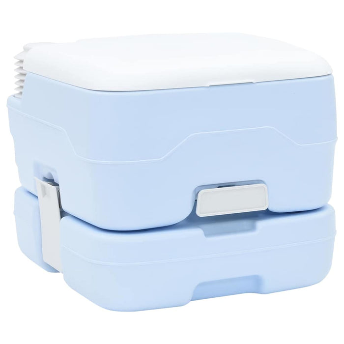 Toaletă portabilă, albastru & alb, plastic, 10 L - WALTI WALTI