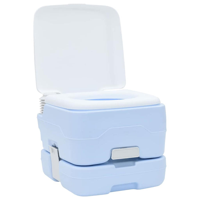 Toaletă portabilă, albastru & alb, plastic, 10 L - WALTI WALTI