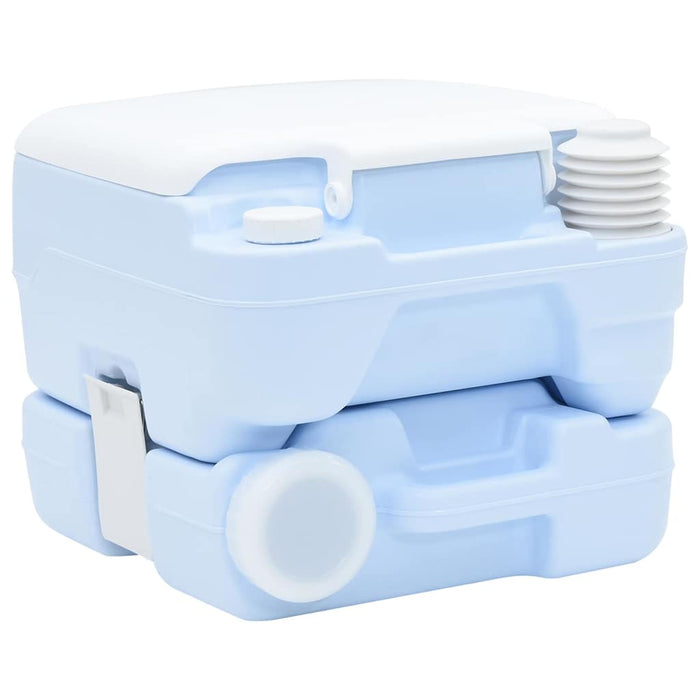 Toaletă portabilă, albastru & alb, plastic, 10 L - WALTI WALTI