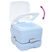 Toaletă portabilă, albastru & alb, plastic, 10 L - WALTI WALTI