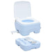 Toaletă portabilă, albastru & alb, plastic, 10 L - WALTI WALTI