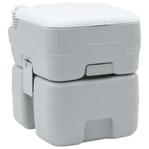 Toaletă portabilă, gri & alb, plastic, 20 L - WALTI WALTI