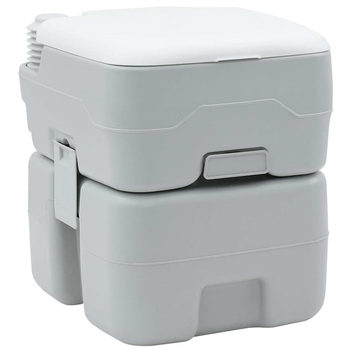 Toaletă portabilă, gri & alb, plastic, 20 L - WALTI WALTI