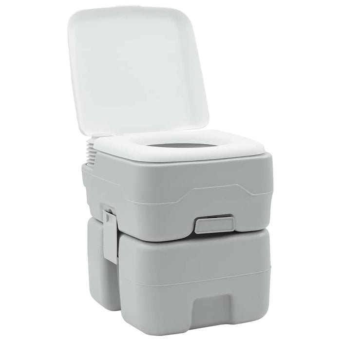 Toaletă portabilă, gri & alb, plastic, 20 L - WALTI WALTI