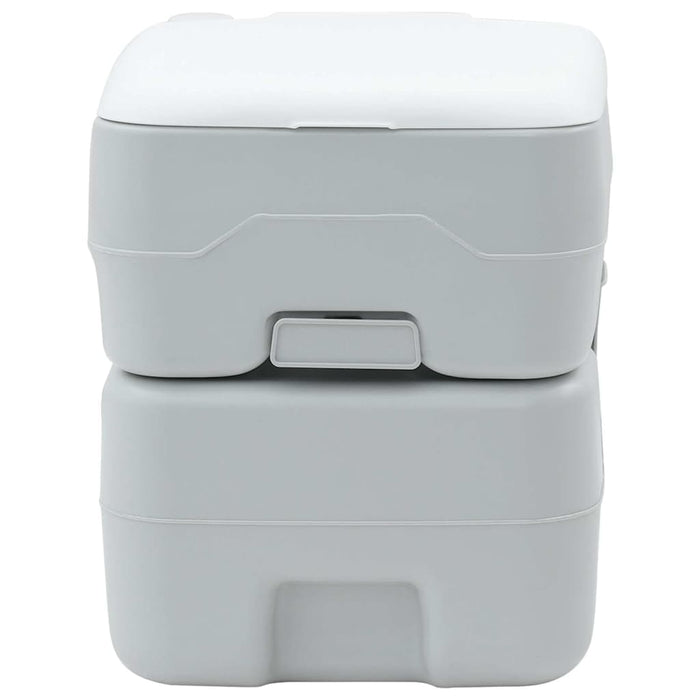 Toaletă portabilă, gri & alb, plastic, 20 L - WALTI WALTI