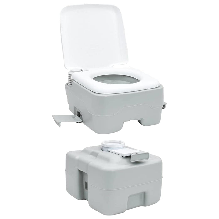 Toaletă portabilă, gri & alb, plastic, 20 L - WALTI WALTI