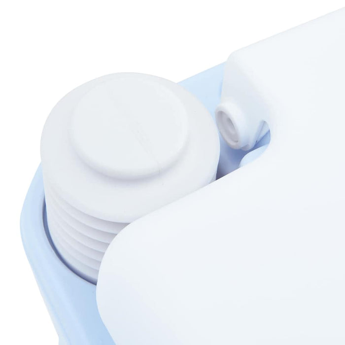 Toaletă portabilă, albastru deschis & alb, plastic, 20 L - WALTI WALTI