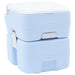 Toaletă portabilă, albastru deschis & alb, plastic, 20 L - WALTI WALTI