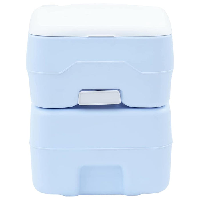 Toaletă portabilă, albastru deschis & alb, plastic, 20 L - WALTI WALTI