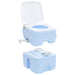 Toaletă portabilă, albastru deschis & alb, plastic, 20 L - WALTI WALTI