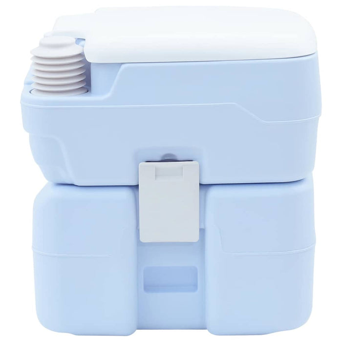 Toaletă portabilă, albastru deschis & alb, plastic, 20 L - WALTI WALTI