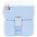 Toaletă portabilă, albastru deschis & alb, plastic, 20 L - WALTI WALTI