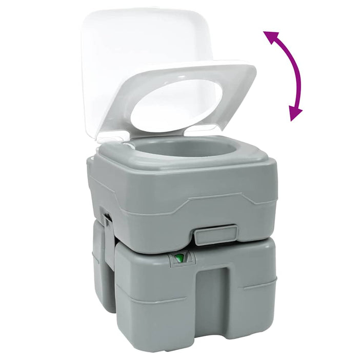 Toaletă de camping Gri 41,5 x 36,5 x 42 cm - WALTI WALTI