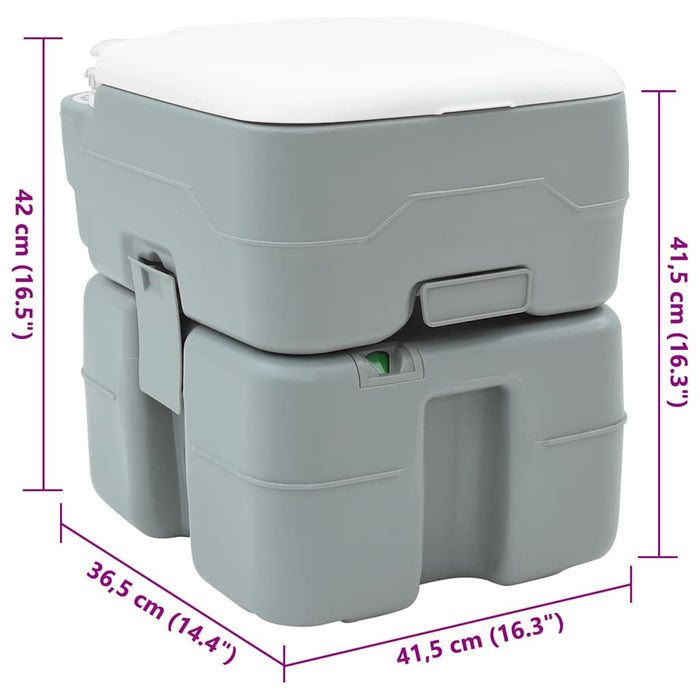Toaletă de camping Gri 41,5 x 36,5 x 42 cm - WALTI WALTI