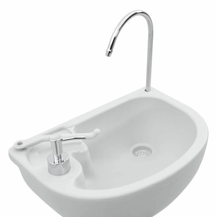 Suport pentru spălat mâini de camping Gri 50,5 x 33 x 103 cm WALTI