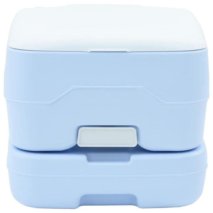 Toaletă camping portabilă, albastru, 10L apă curată&20L deșeuri - WALTI WALTI