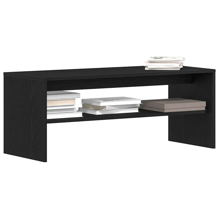 Dulap TV Stejar Negru 100x40x40 cm Lemn prelucrat - WALTI WALTI