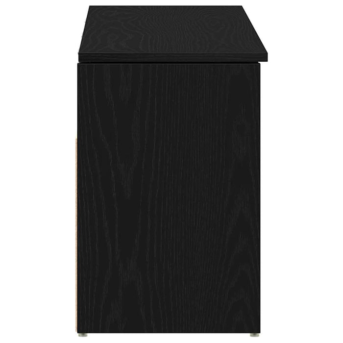 Bancă de pantofi Stejar negru 102x30,5x45 cm Lemn prelucrat - WALTI WALTI