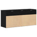 Bancă de pantofi Stejar negru 102x30,5x45 cm Lemn prelucrat - WALTI WALTI