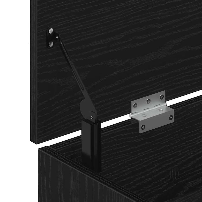 Bancă de pantofi Stejar negru 102x30,5x45 cm Lemn prelucrat - WALTI WALTI