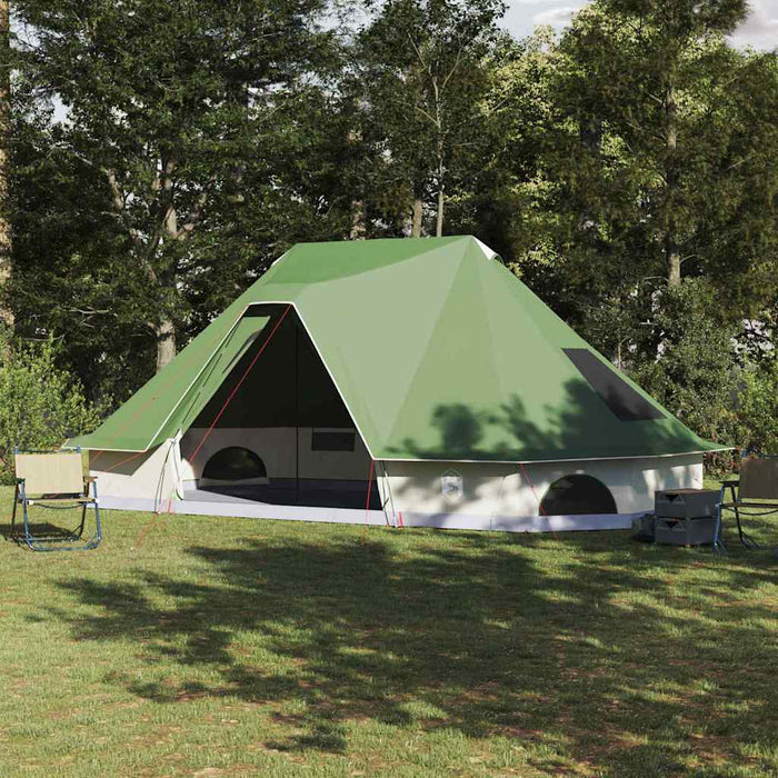 Cort de Familie Tipi Verde pentru 10 Persoane, Impermeabil - WALTI WALTI